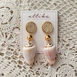 Ettika New W/Tags Seashell Earrings